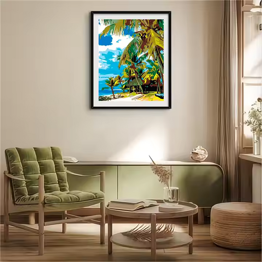 STRANDEN OG PALMETRÆER