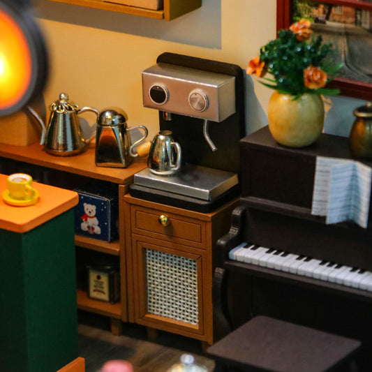 Miniature diorama - DIY - Eftermiddag café