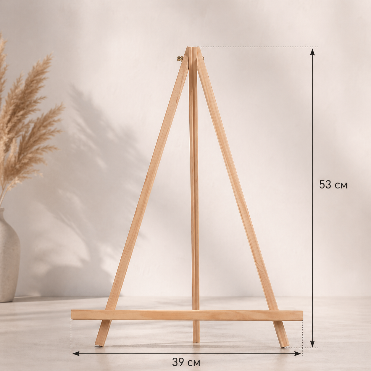 Træ bord staffeli til maleri håndværk træ stativ 39x53 cm