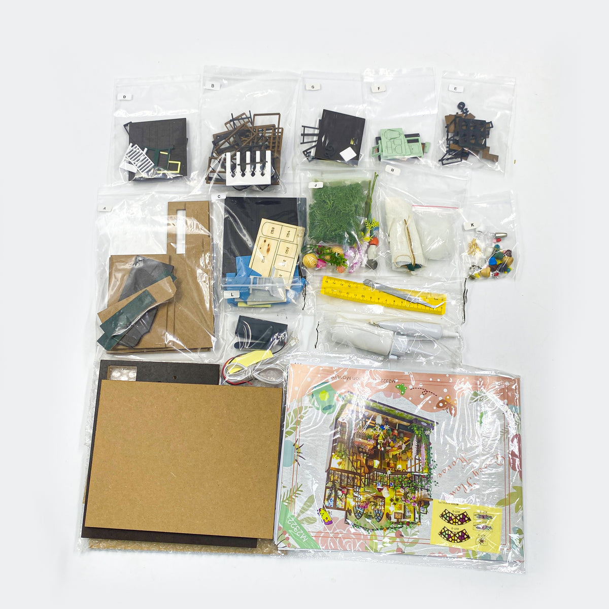 Dele til Craftsy Darcy Blomsterhus miniature diorama