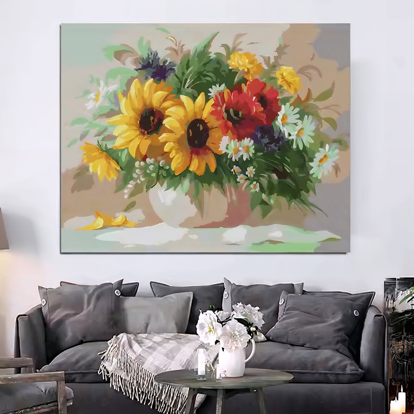 SOLSIKKER MED MARGUERITTER