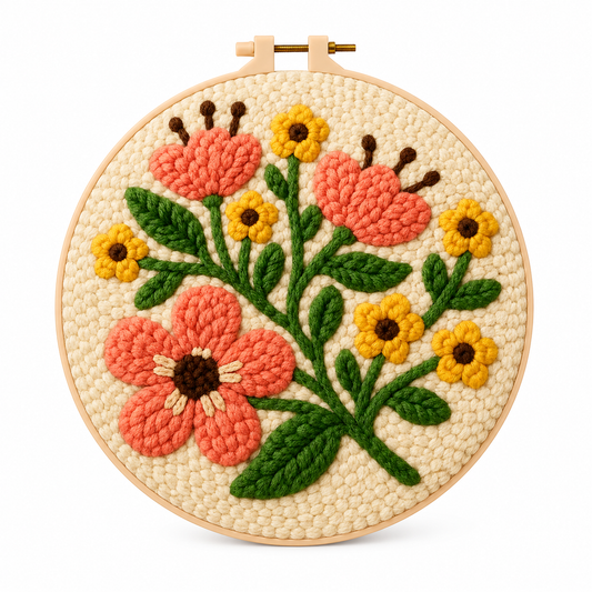 Punch Needle Blomsterharmoni