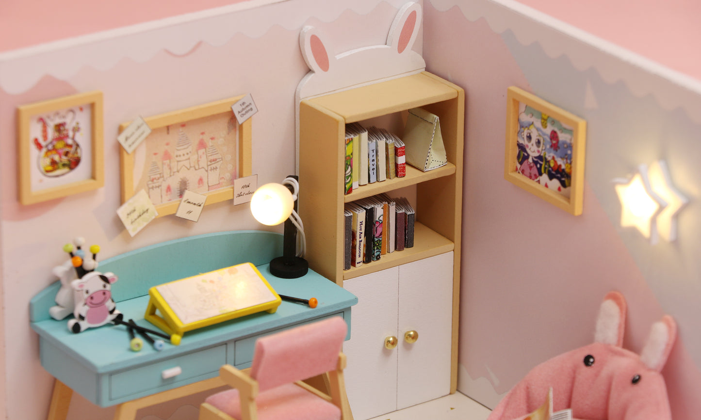 Miniature diorama - DIY - Studieværelse