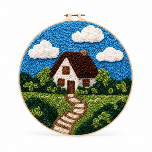 Punch Needle Hyggeligt Hus