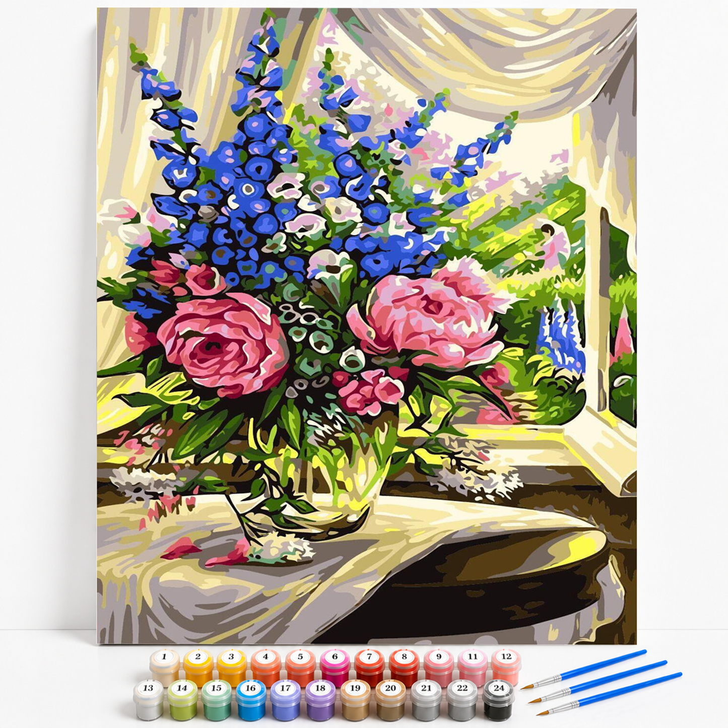 BLÅ RØDE BLOMSTER