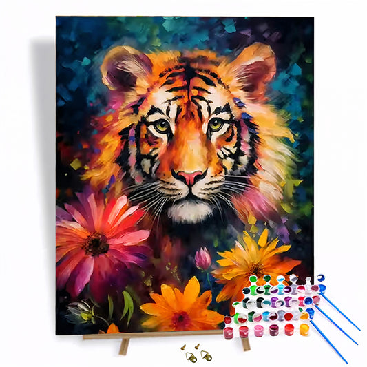 TIGER MED BLOMSTER