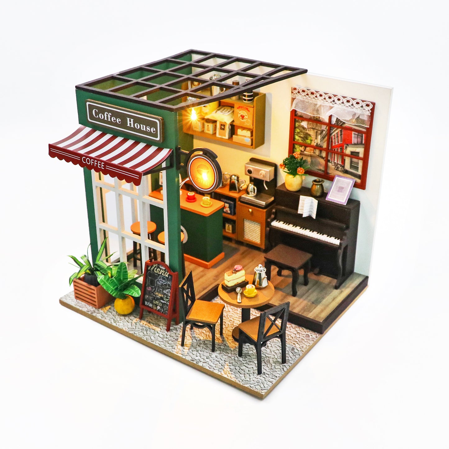 Miniature diorama - DIY - Eftermiddag café