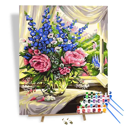 BLÅ RØDE BLOMSTER