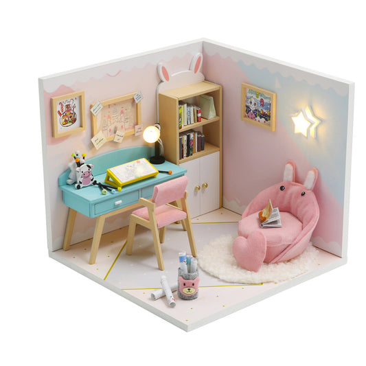 Miniature diorama - DIY - Studieværelse