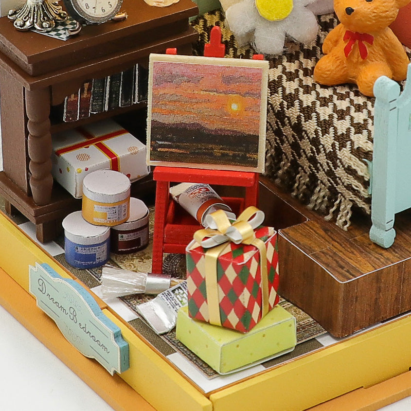 Miniature diorama - DIY - Drømme soveværelse