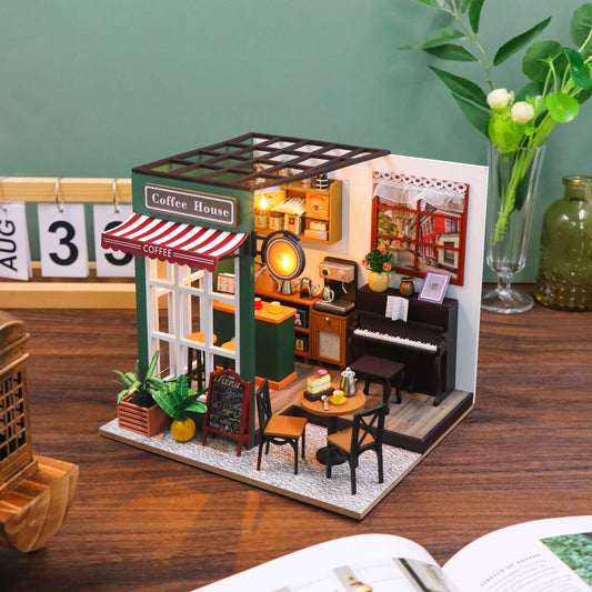 Miniature diorama - DIY - Eftermiddag café
