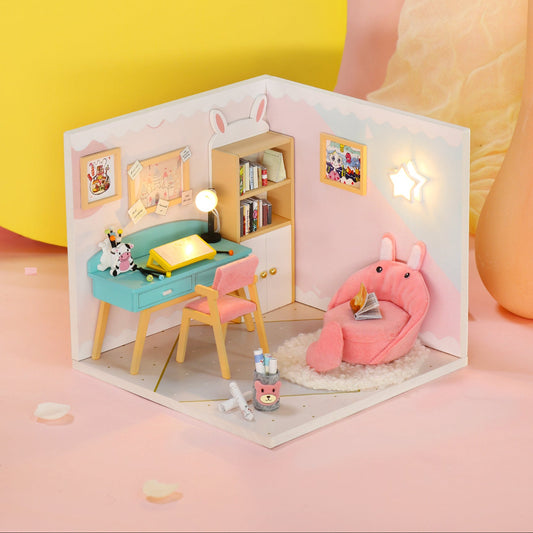 Miniature diorama - DIY - Studieværelse