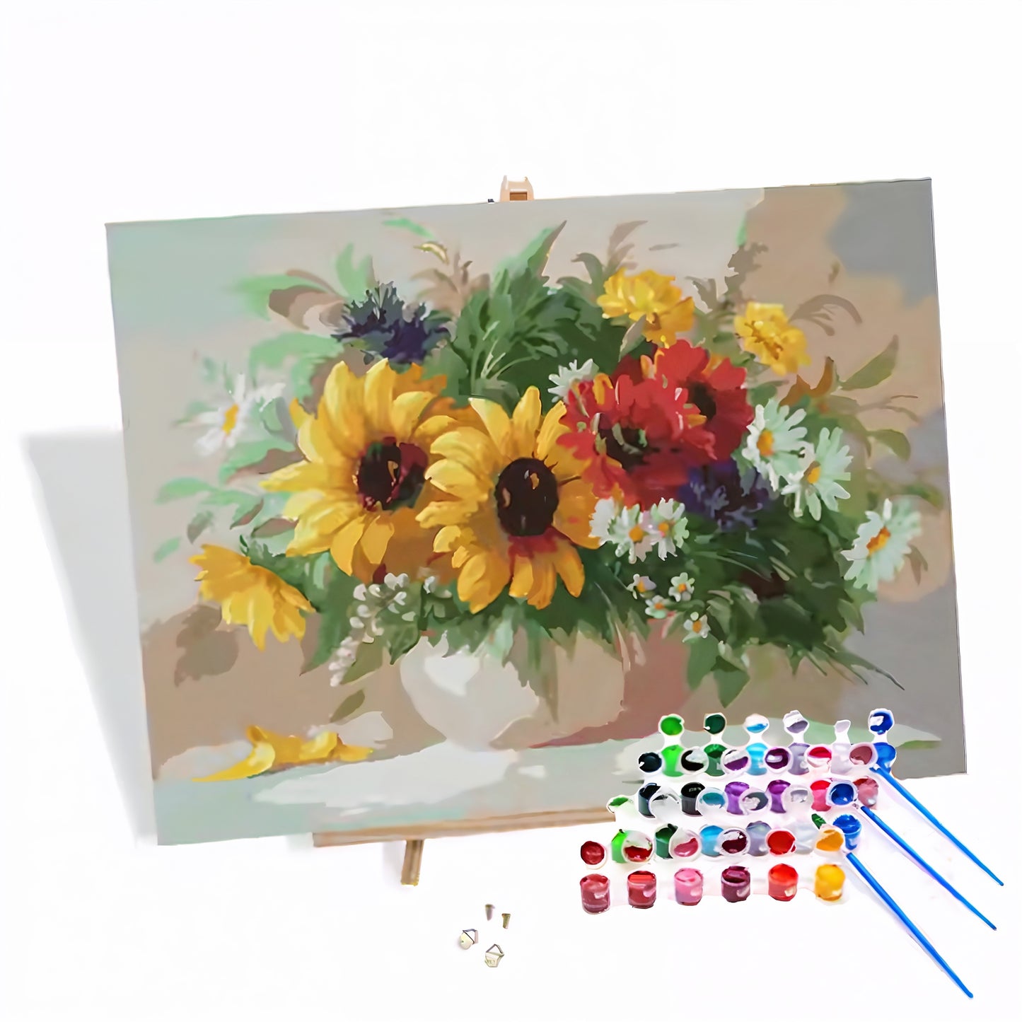 SOLSIKKER MED MARGUERITTER