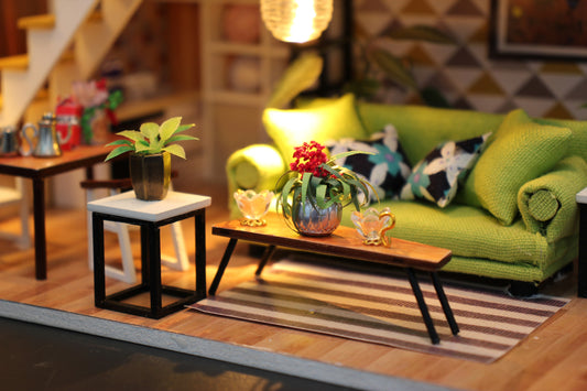 Miniature diorama - DIY - Skandinavisk hus