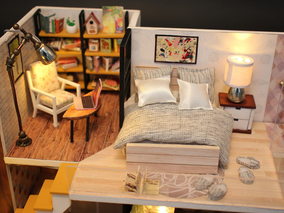 Miniature diorama - DIY - Skandinavisk hus