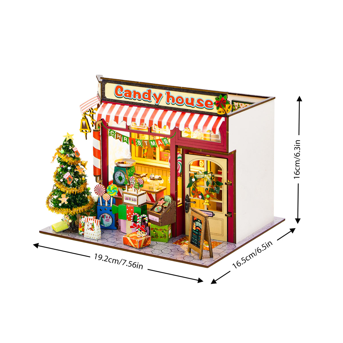 Dele og materialer til Craftsy miniature diorama Slikhus